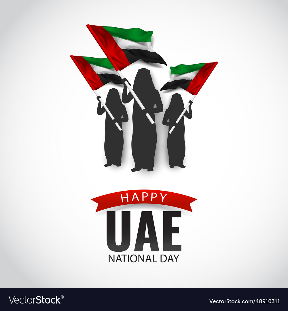 National Day United Arab Emirates Royalty Free Vector Image