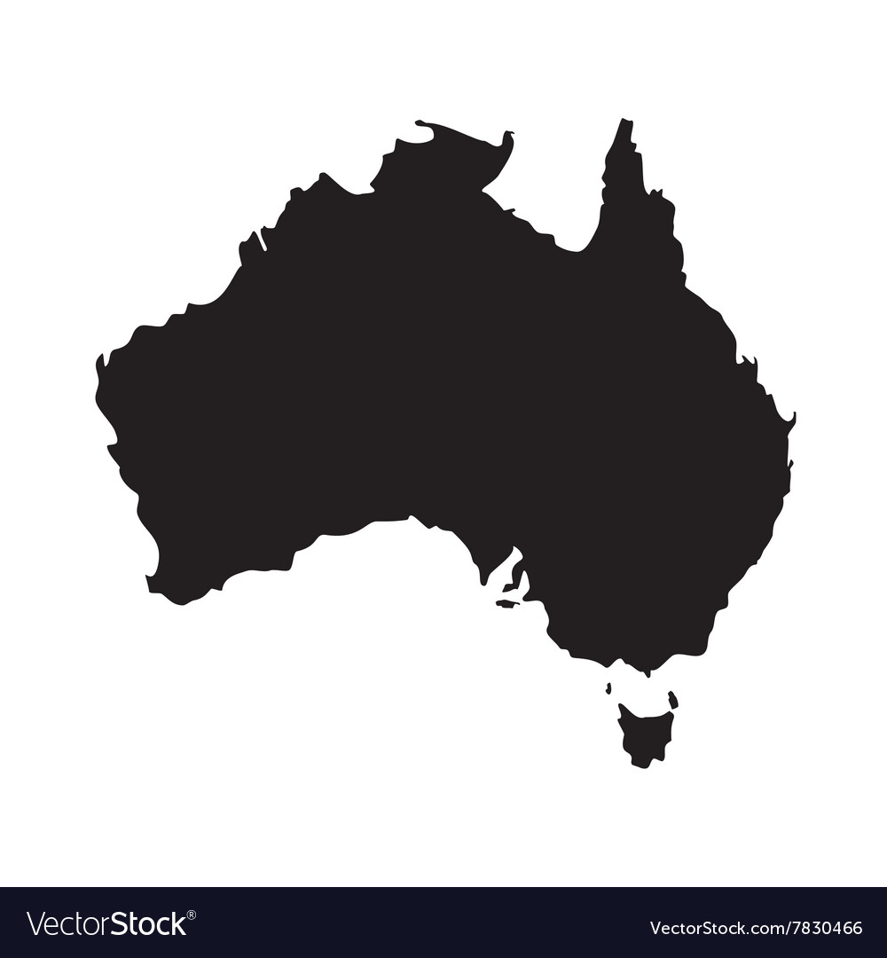 Map Of Australia Royalty Free Vector Image Vectorstock