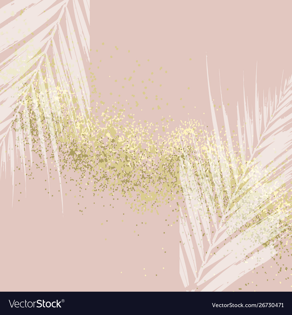 Elegant Luxury Nude Rose Pink Blush And Gold Vector Image