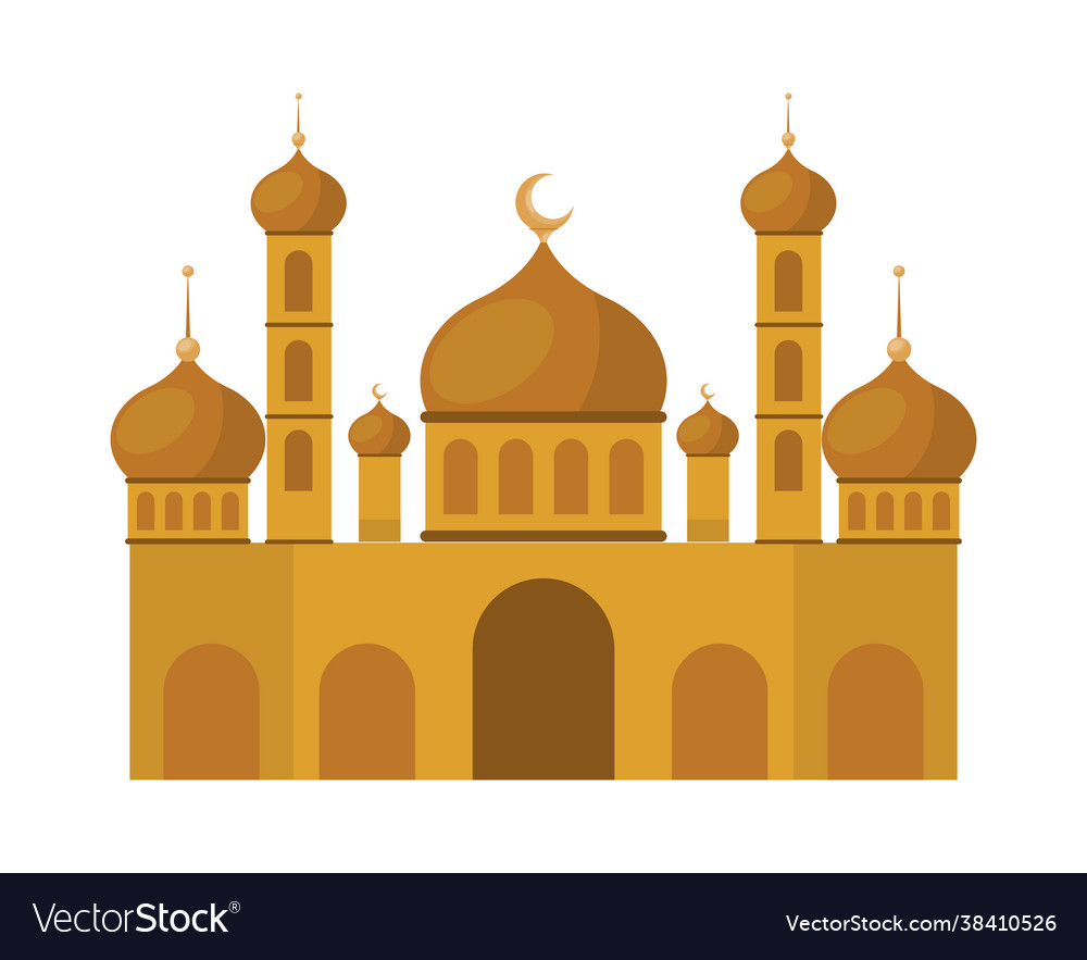 Golden Taj Mahal Royalty Free Vector Image Vectorstock