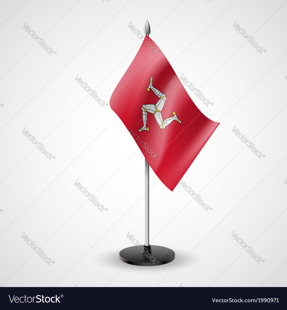 Table Flag Of Isle Man Royalty Free Vector Image