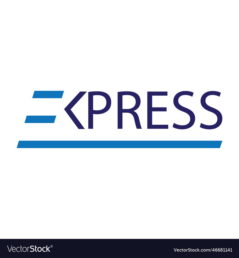 Express Logo Royalty Free Vector Image Vectorstock