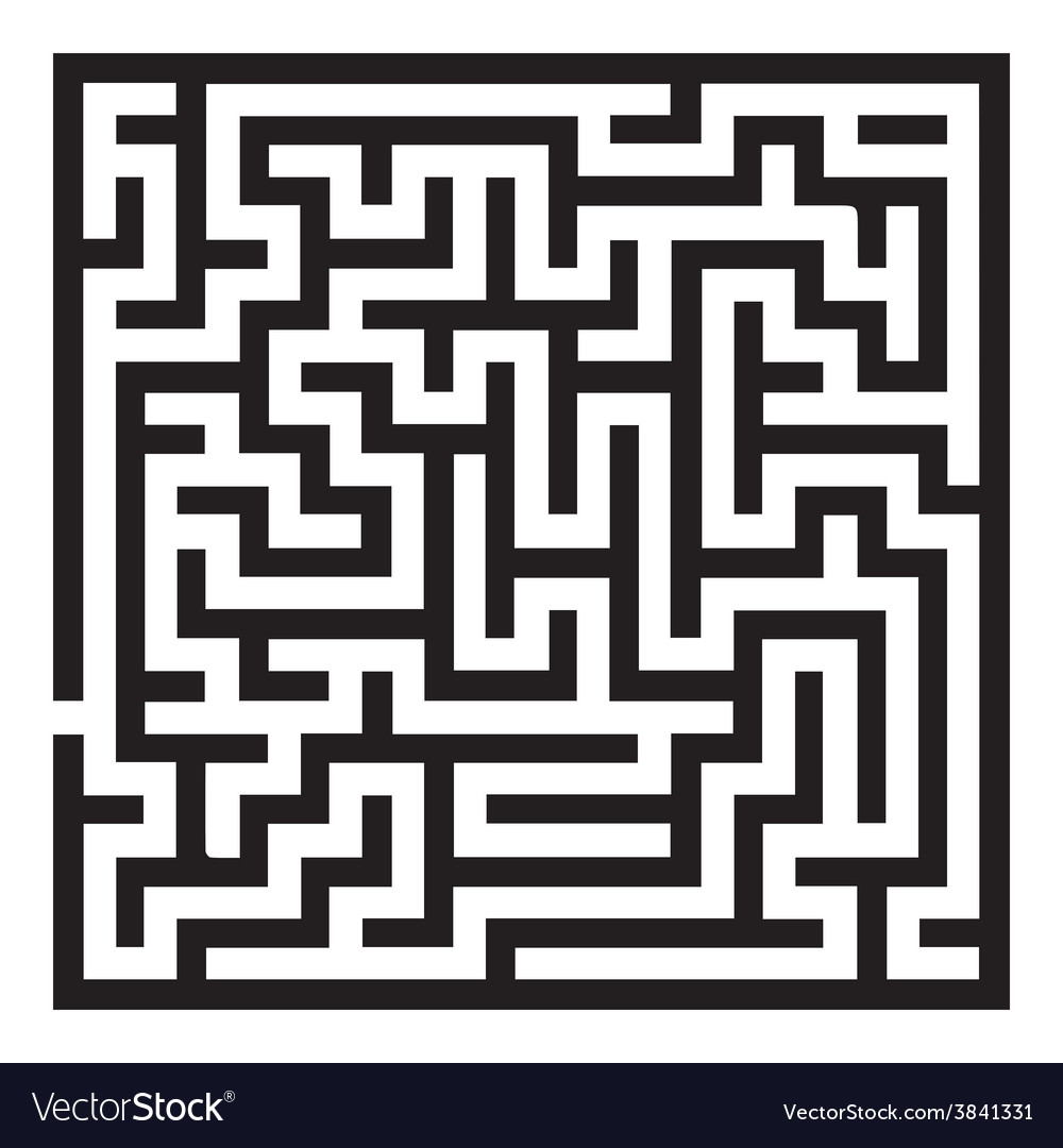 Maze Labyrinth Royalty Free Vector Image Vectorstock