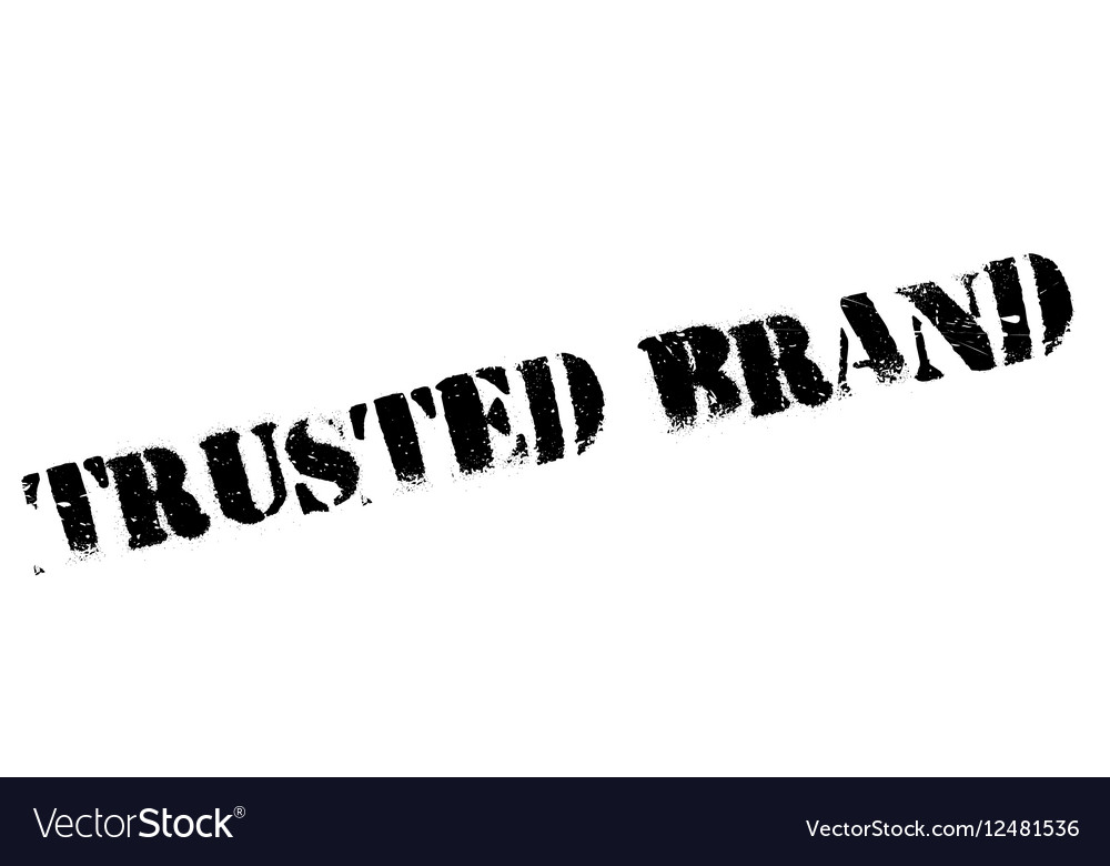 Trusted Brand Rubber Stamp Royalty Free Vector Image