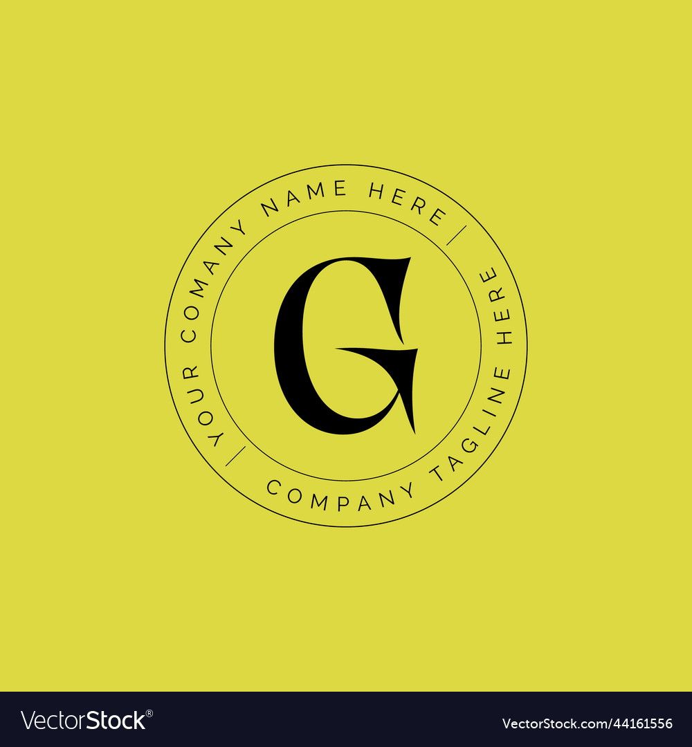 Modern Brand Monogram Initial Letter G Logo Design