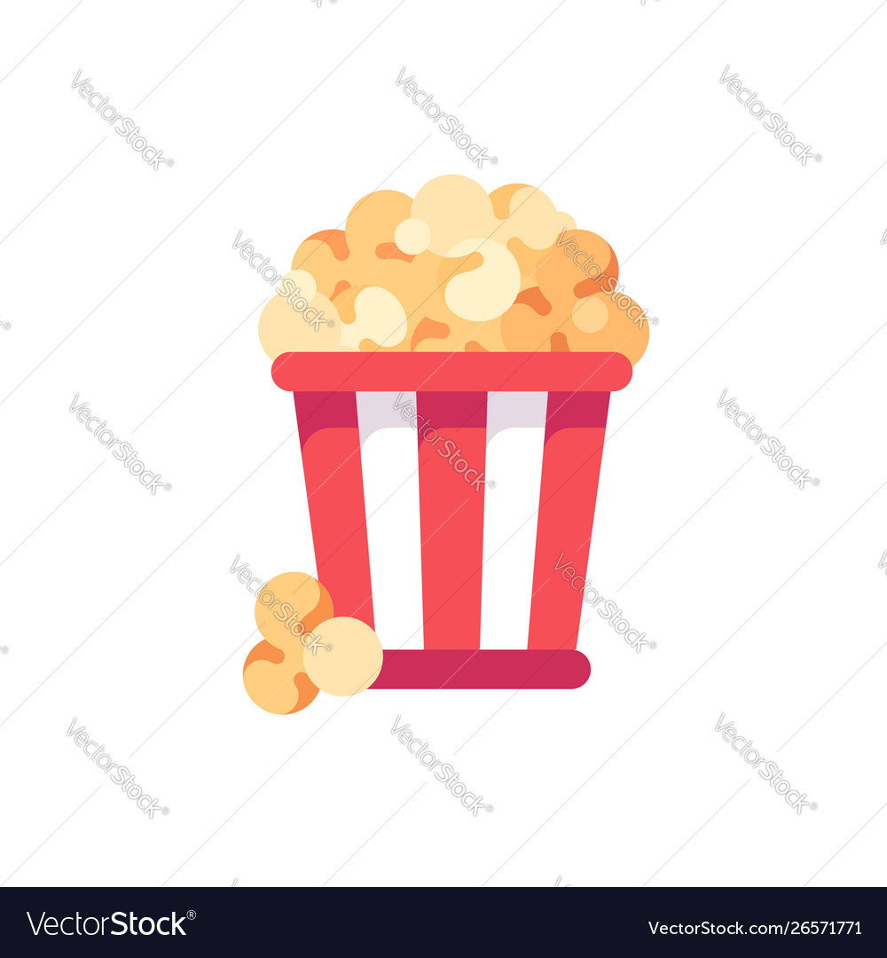 Popcorn Flat Icon