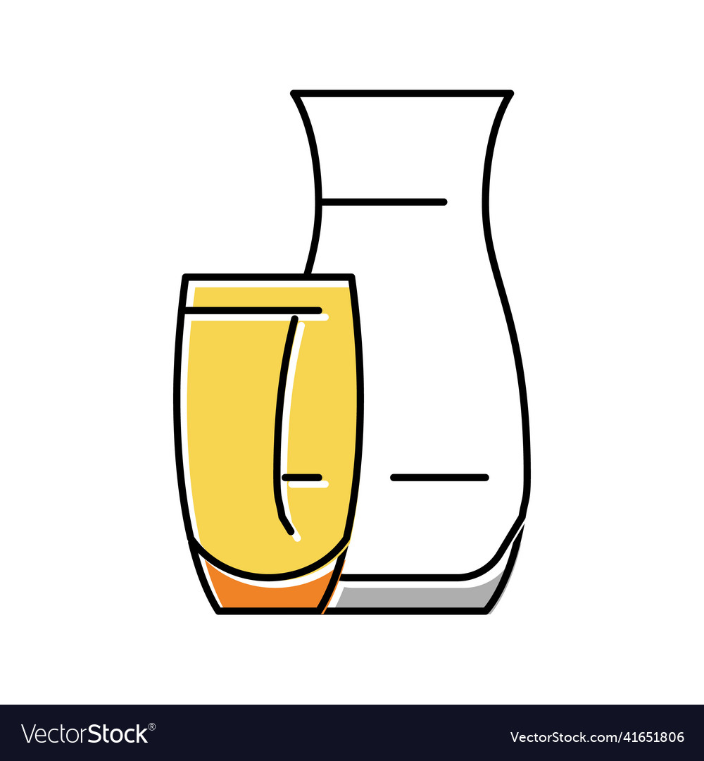 Vase Glass Production Color Icon Royalty Free Vector Image