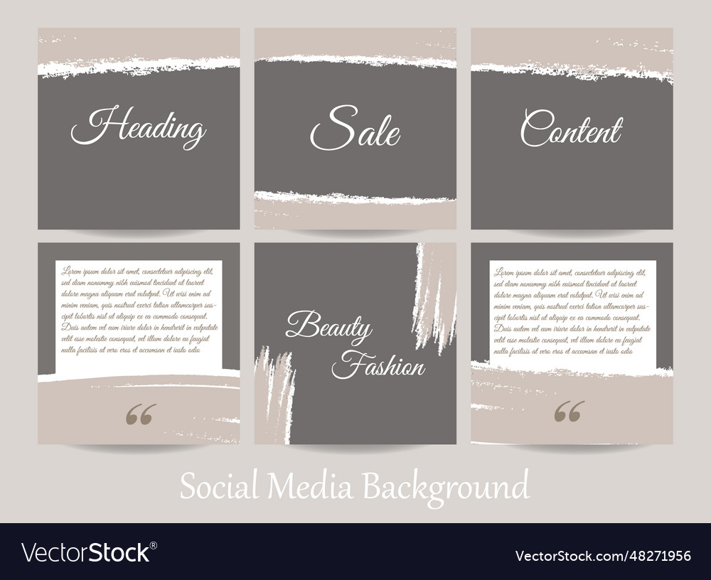 Minimal Abstract Social Media Story Post Feed Vector Image