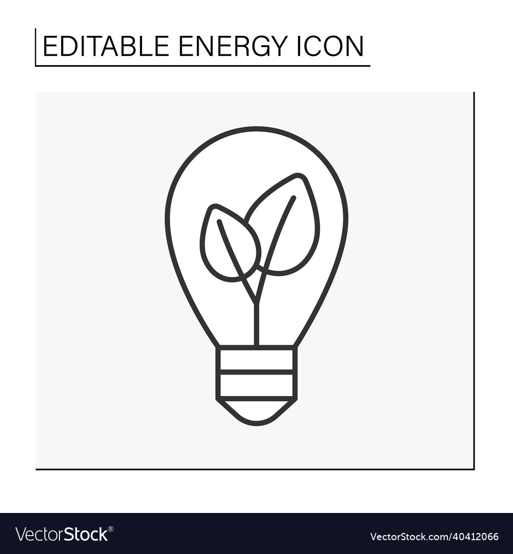 Energy Line Icon Royalty Free Vector Image Vectorstock