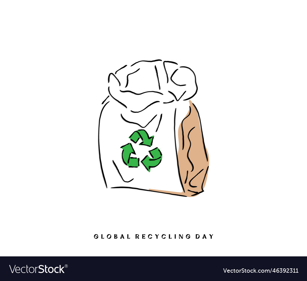 Global Recycling Day Royalty Free Vector Image