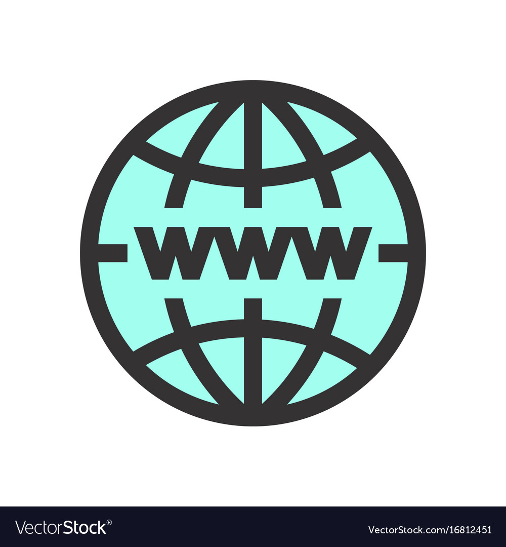 World Global Network Icon Royalty Free Vector Image