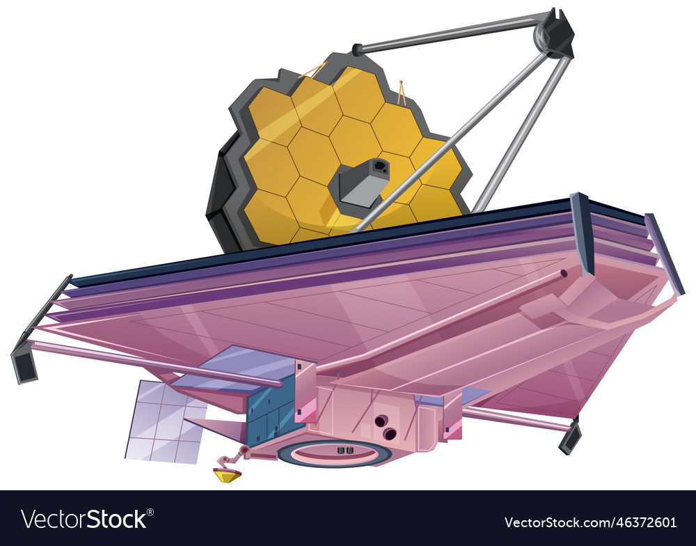 James Webb Space Telescope Jwst Royalty Free Vector Image