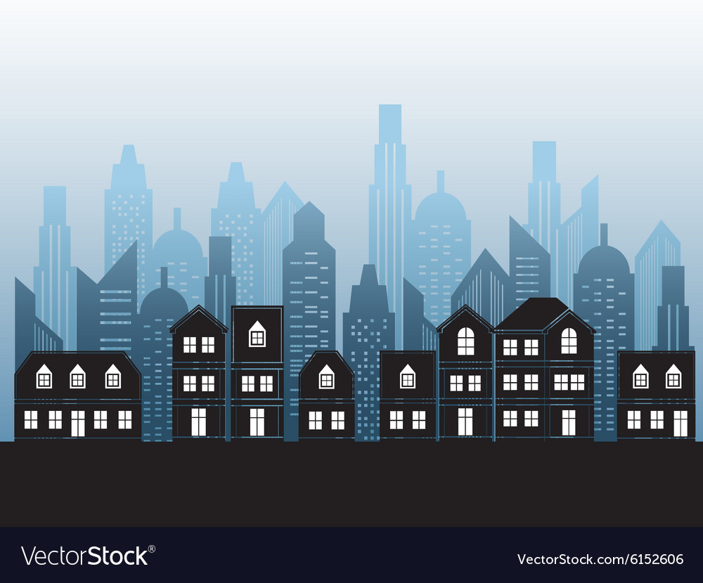 Cityscape Royalty Free Vector Image VectorStock