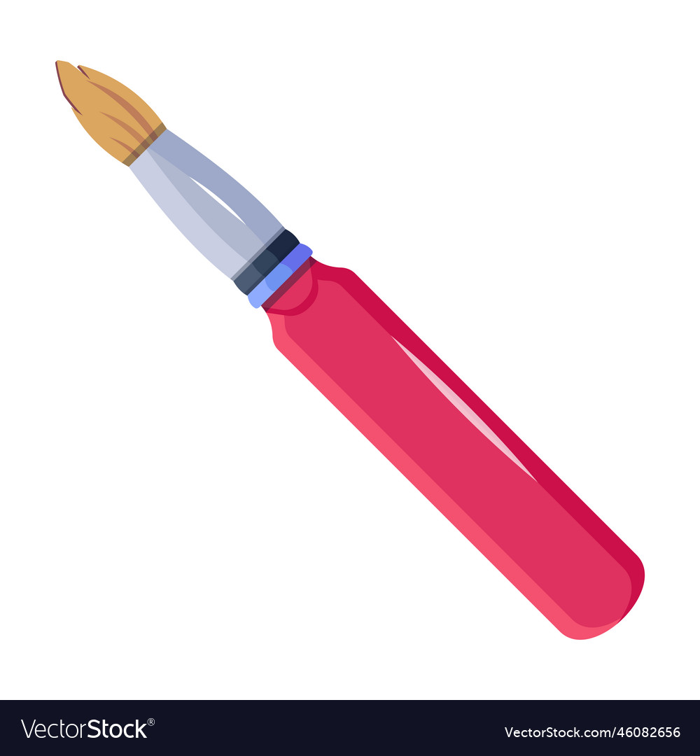 Liner Paintbrush Royalty Free Vector Image Vectorstock