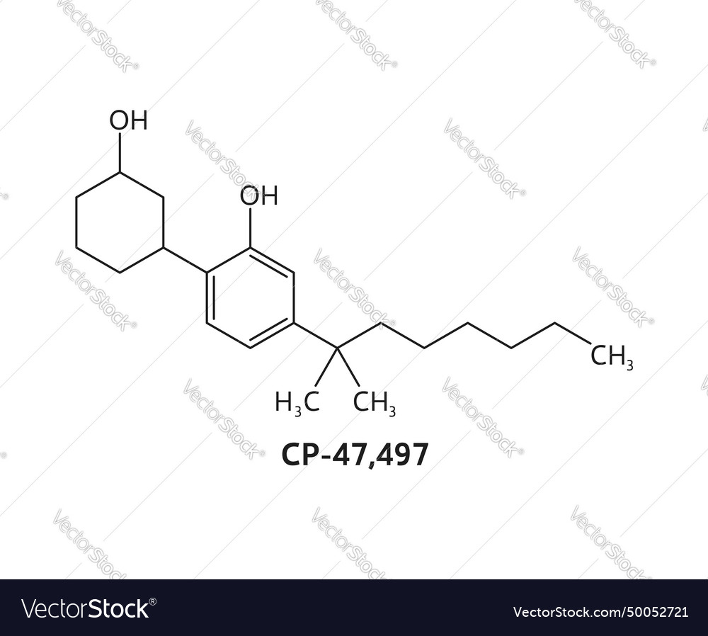 Cp Drug Molecule Chemical Formula Structure Vector Image