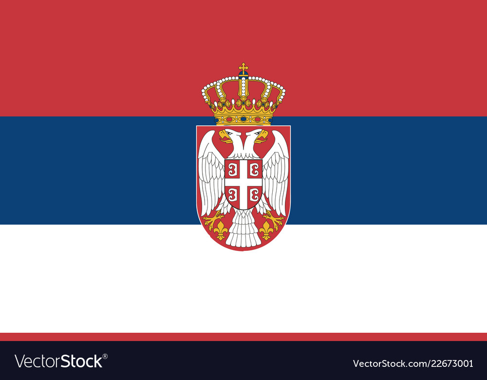 Simple Flag With Coat Of Arms Royalty Free Vector Image