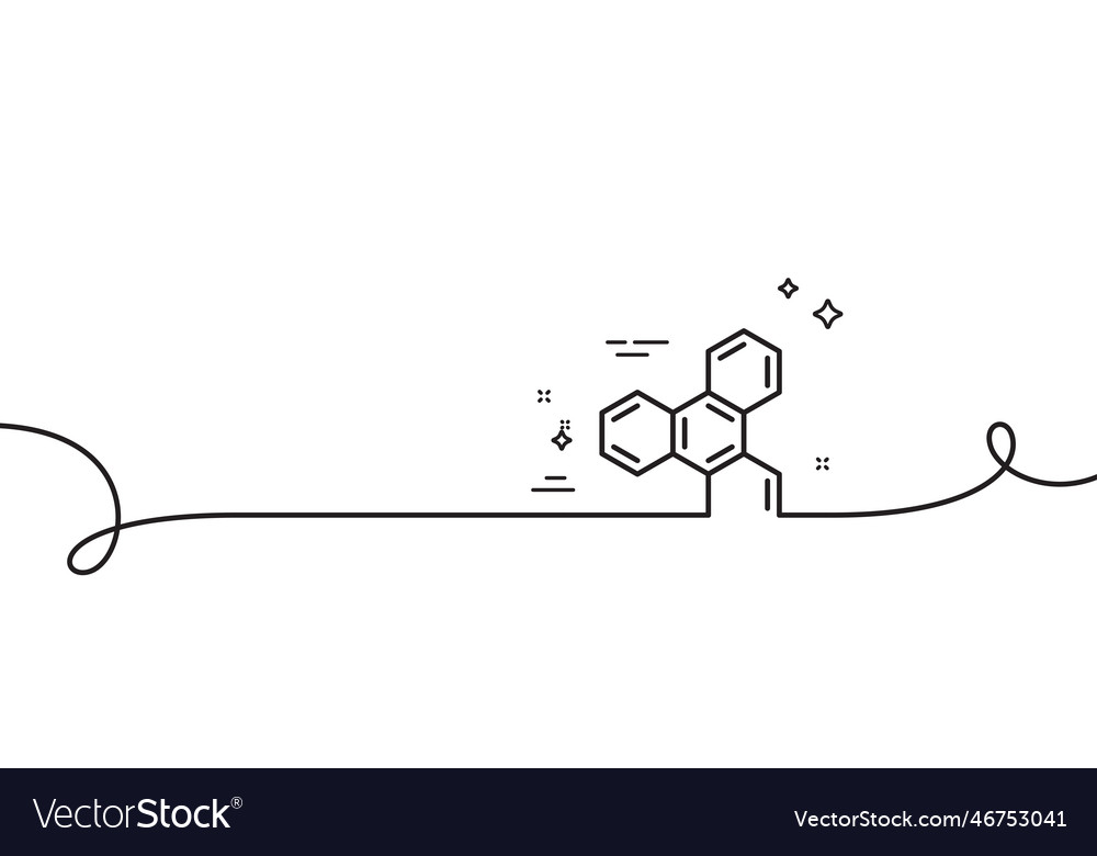 Chemical Formula Line Icon Chemistry Lab Sign Vector Image