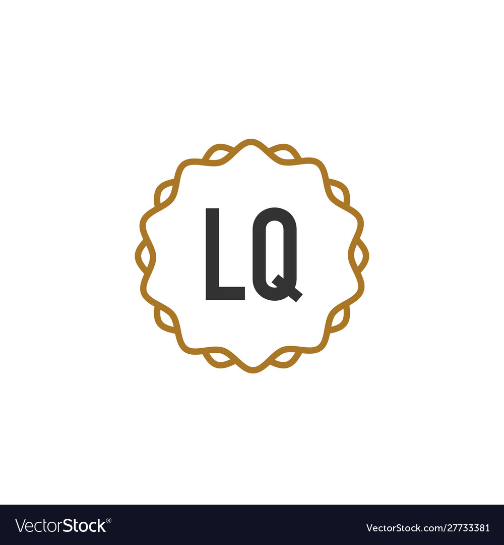 Initial Letter Lq Elegance Creative Logo Vector Image