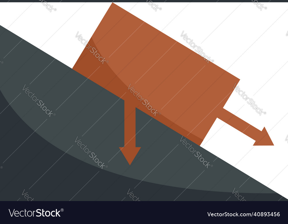 Science Angle Object Gravity Icon Flat Isolated Vector Image