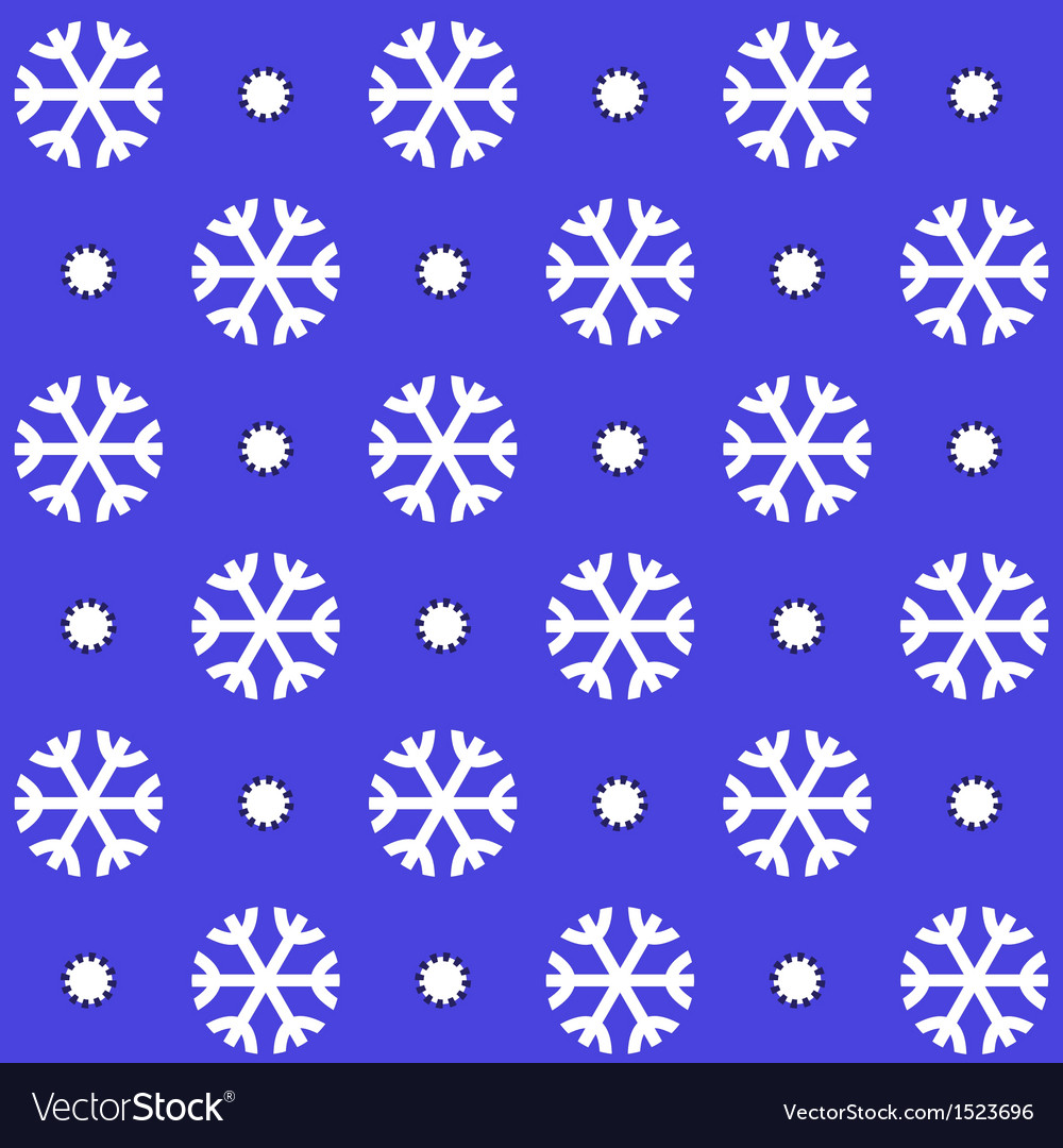 Seamless Snowflake Pattern Royalty Free Vector Image