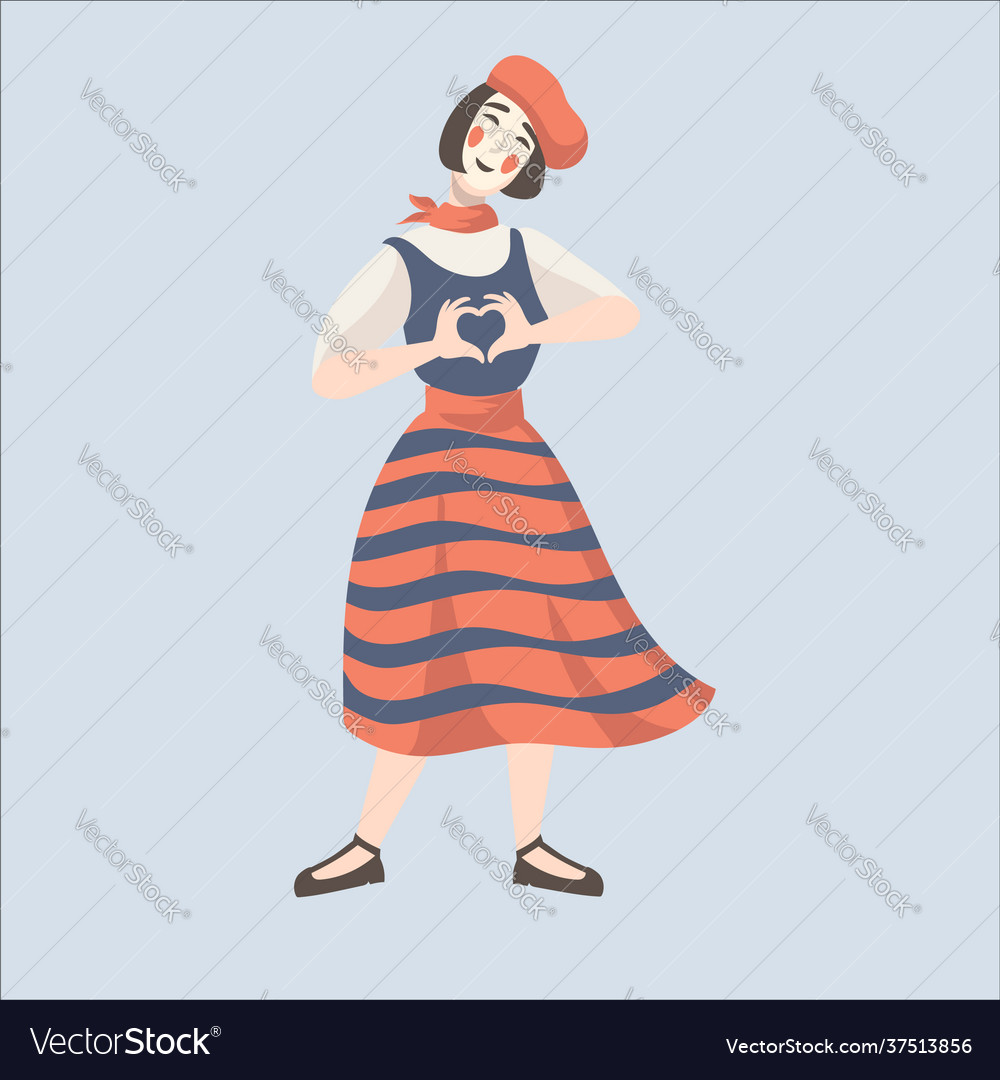 Mimes Cartoon Character Royalty Free Vector Image