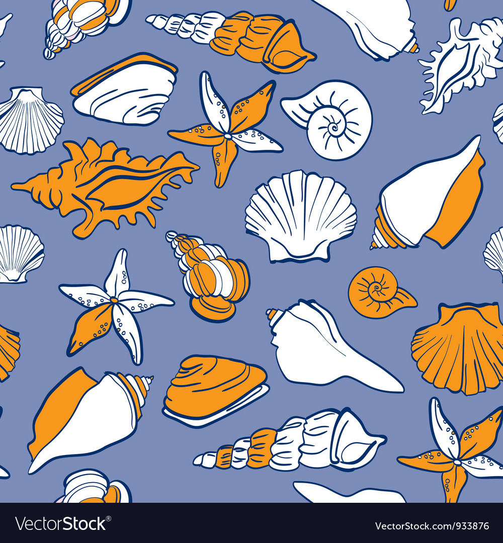 Sea Seamless Pattern Royalty Free Vector Image