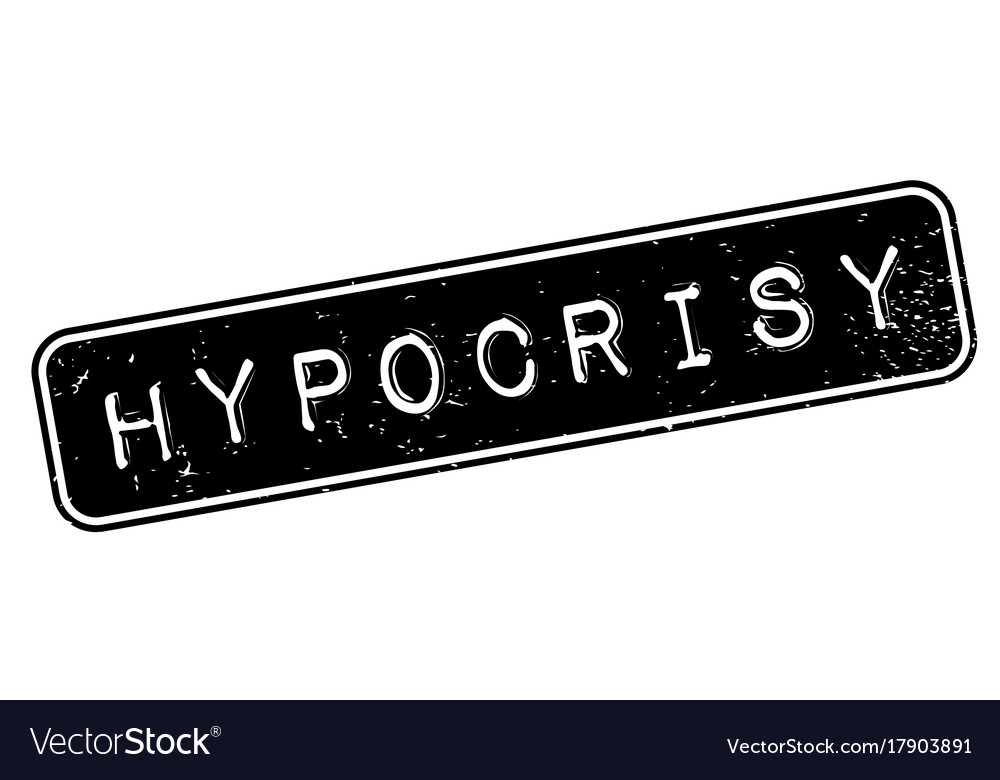 Hypocrisy Rubber Stamp Royalty Free Vector Image