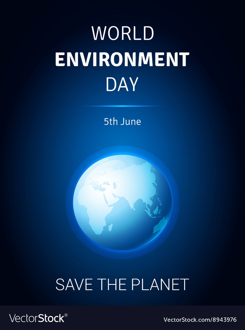 World Environment Day Card Poster Royalty Free Vector Image