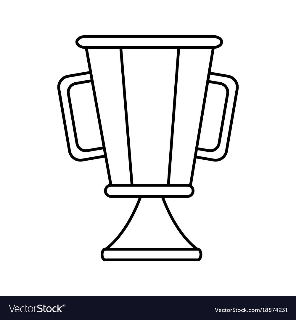 Trophy Cup Symbol Royalty Free Vector Image VectorStock