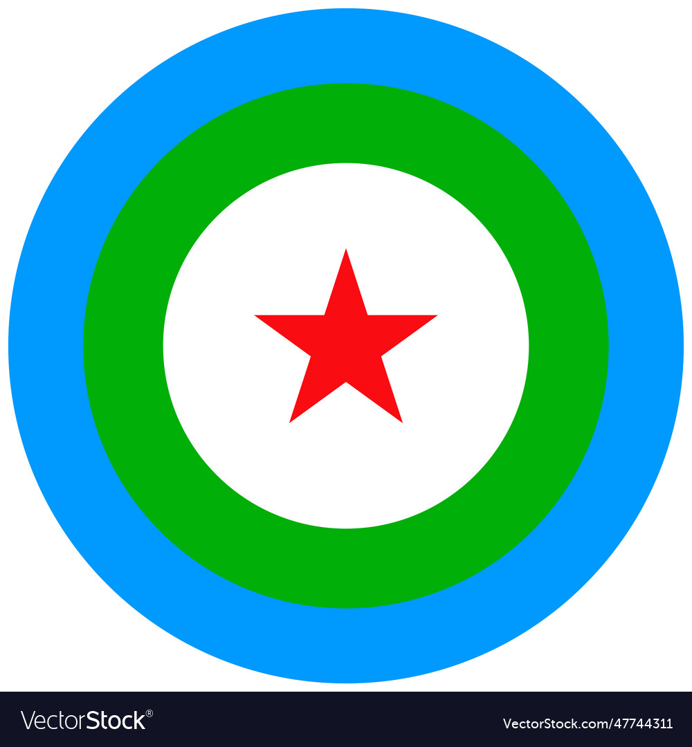 Djibouti Air Force Roundel Royalty Free Vector Image