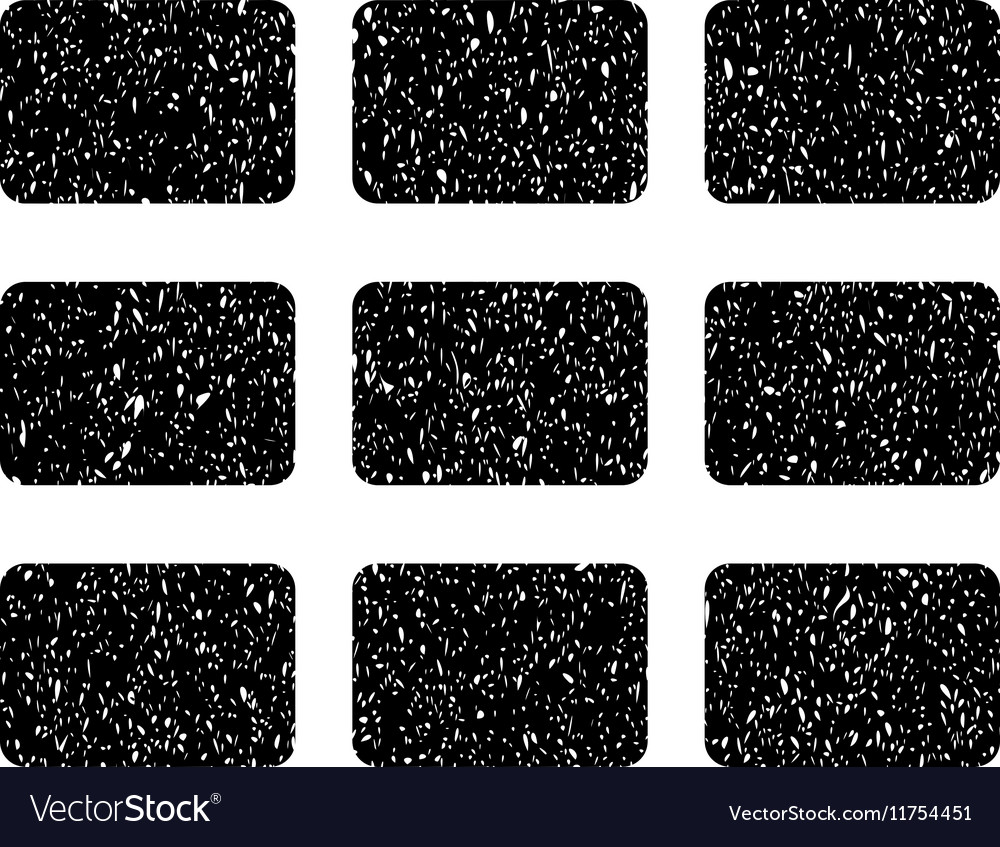 Rectangles Grid Grainy Texture Icon Royalty Free Vector