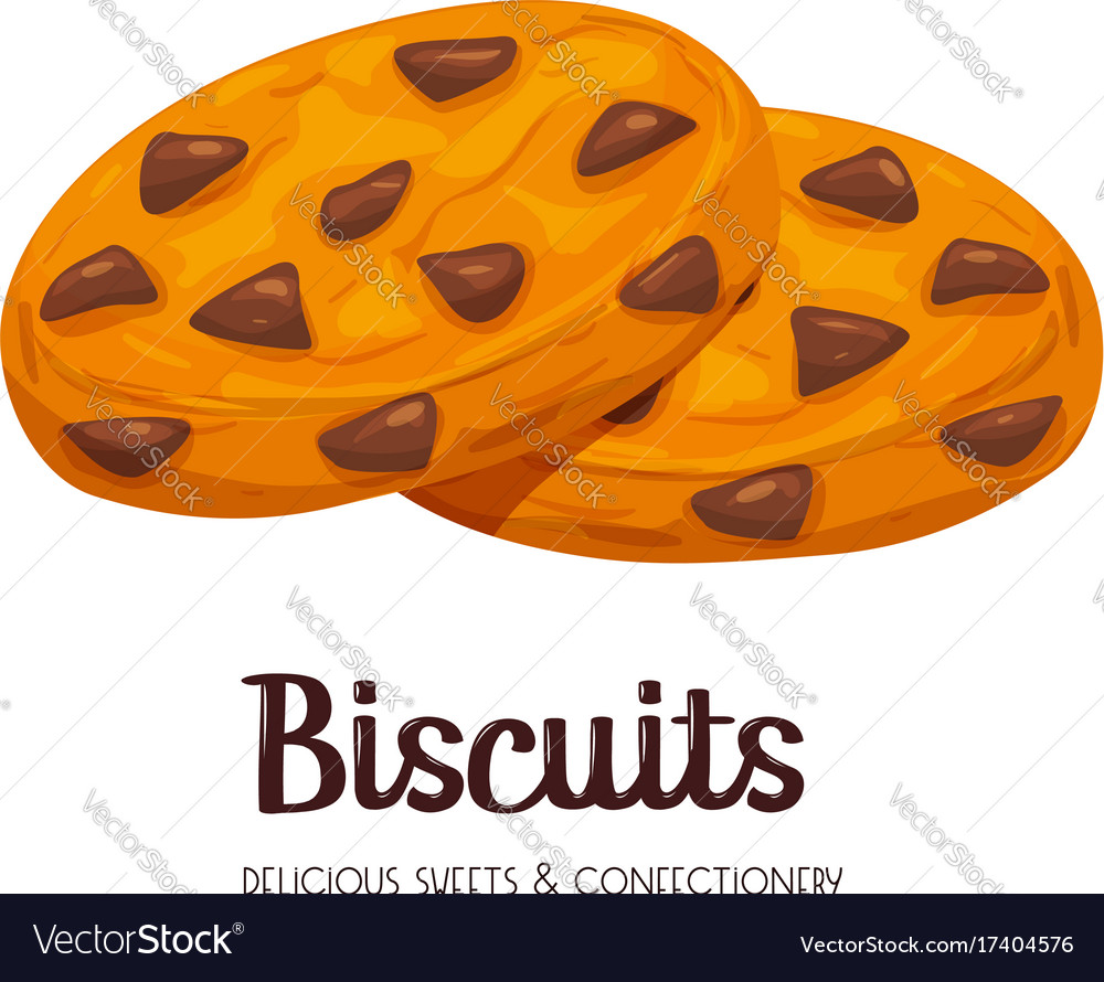 Chocolate Biscuits Icon Royalty Free Vector Image