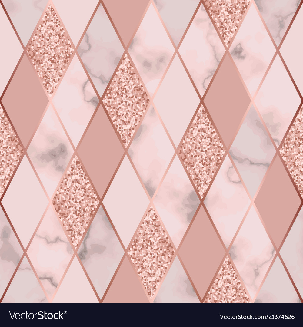 Marble Luxury Geometric Seamless Pattern Vector Image