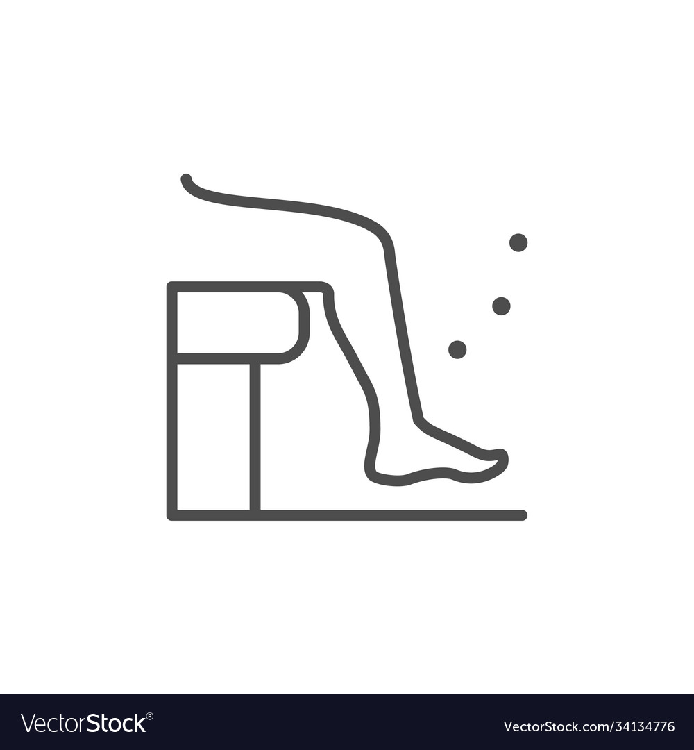 Physical Therapy Line Outline Icon Royalty Free Vector Image