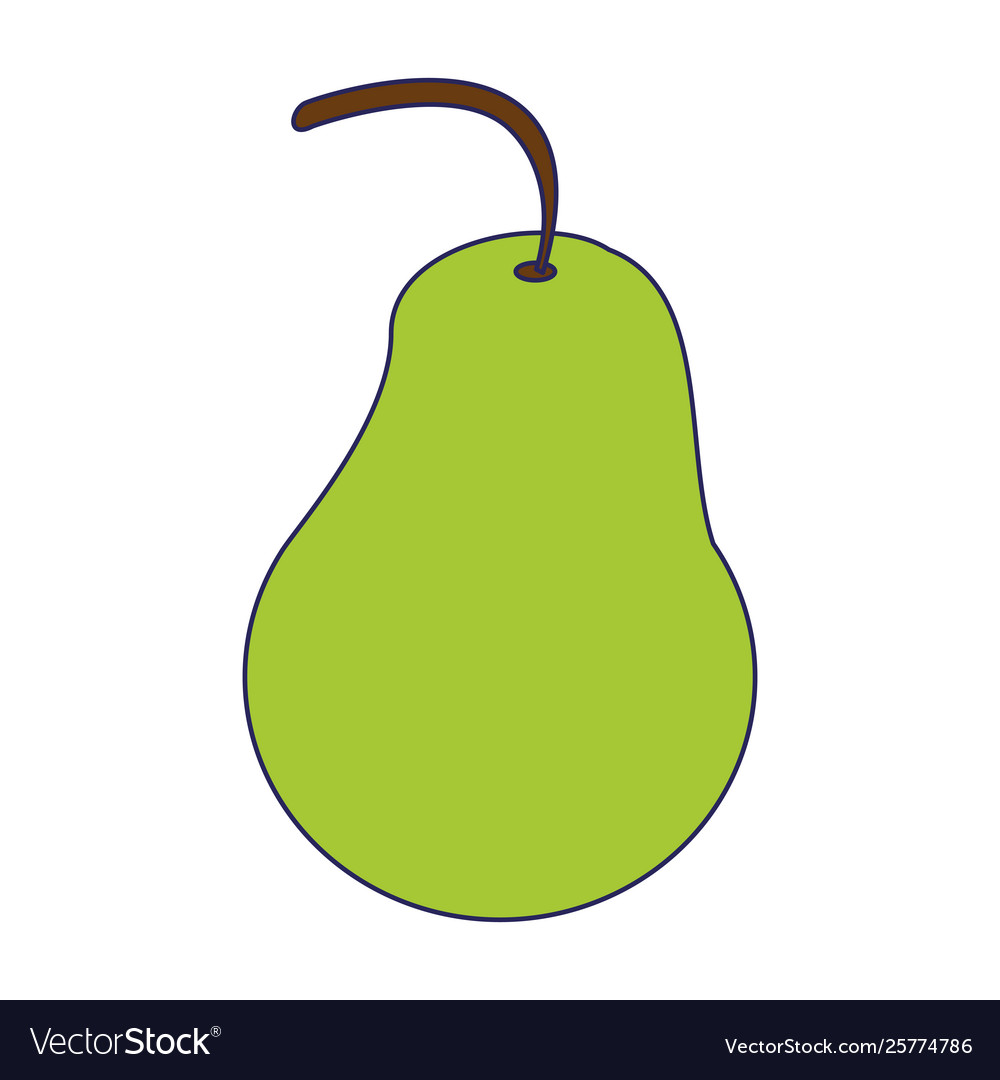 Delicious Pear Icon Cartoon Isolated Royalty Free Vector