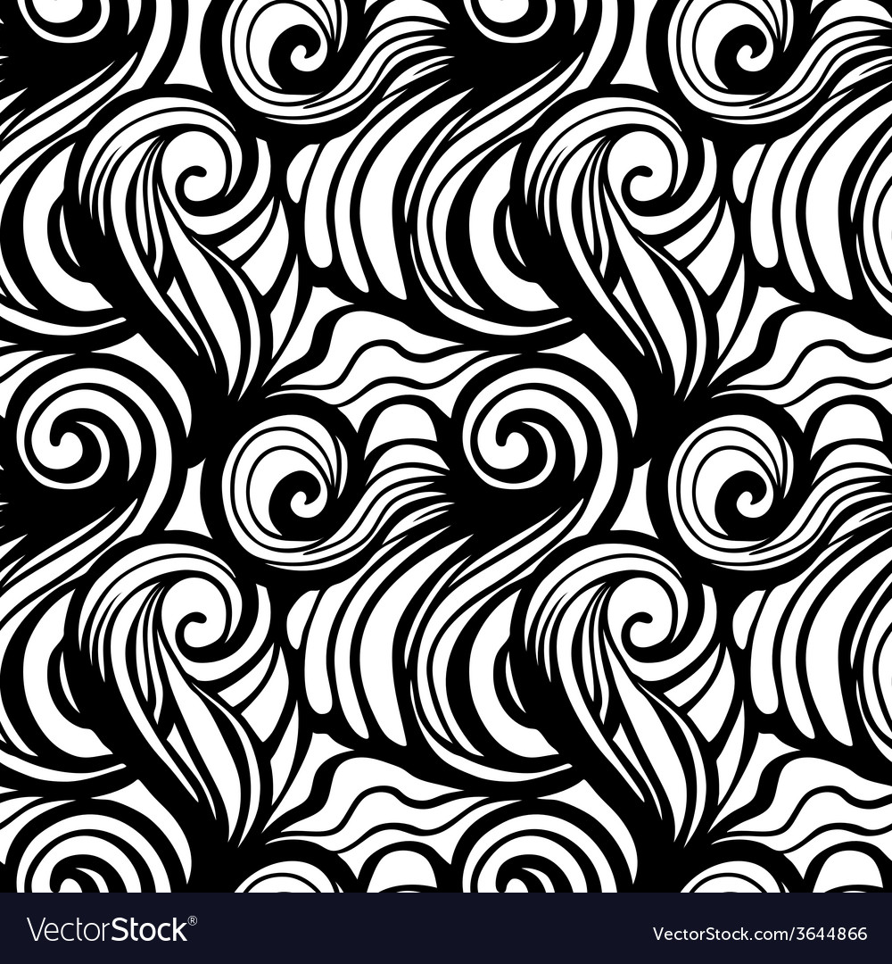 Seamless Wave Pattern Royalty Free Vector Image