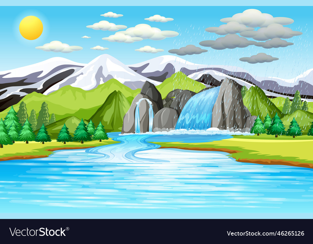 Water Cycle On Earth Concept Royalty Free Vector Image