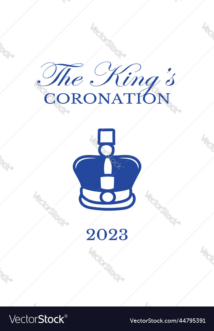 Poster For King Charles Iii Coronation Royalty Free Vector