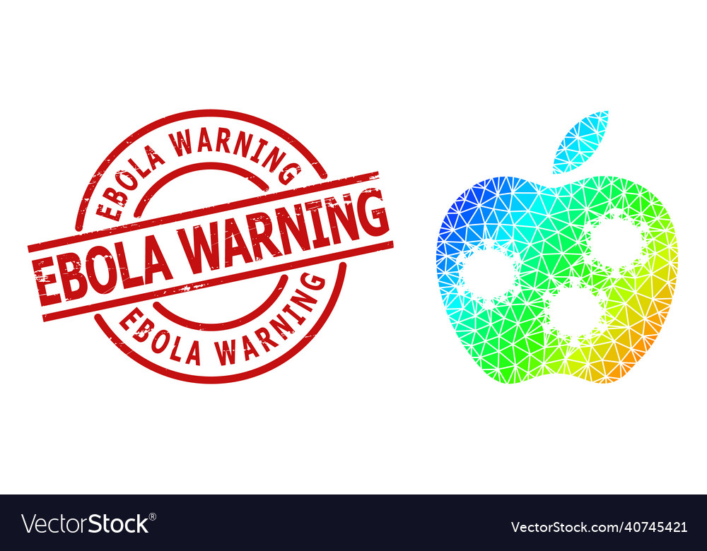 Distress Ebola Warning Stamp Imitation Royalty Free Vector