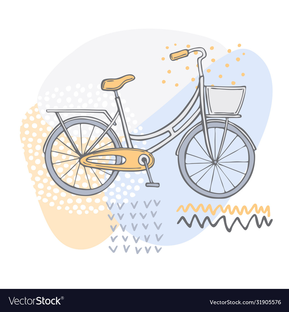 Hand Drawn Bicycles Sketch Royalty Free Vector Image