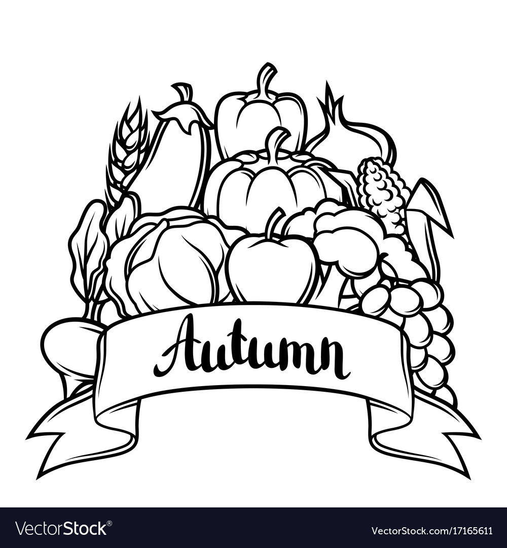 Harvest Festival Background Autumn Royalty Free Vector Image