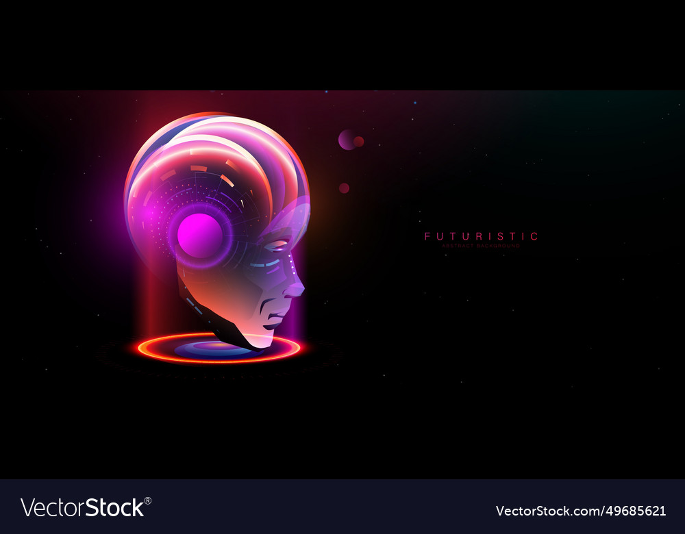 Ai Artificial Intelligence Digital Brain Vector Image