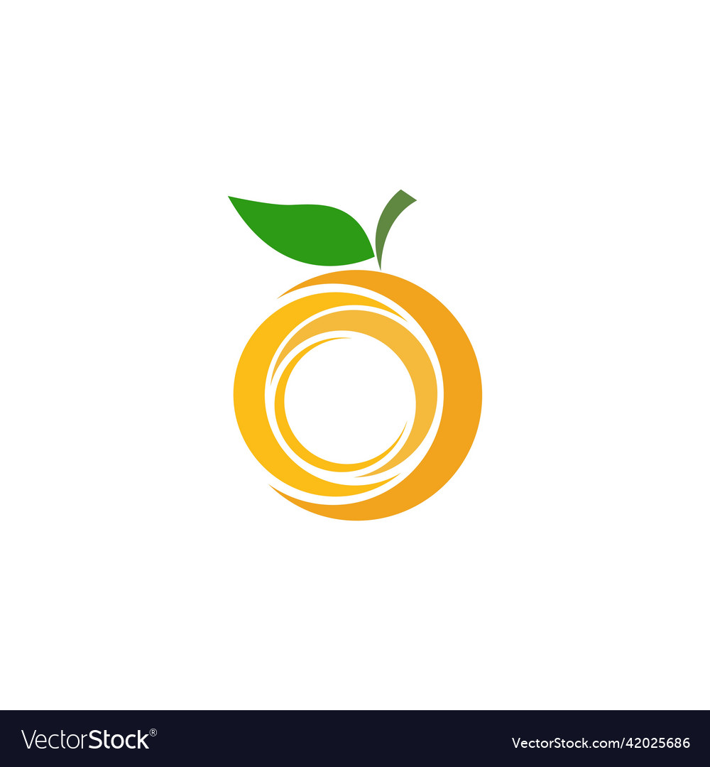 Orange Fruit Logo Royalty Free Vector Image VectorStock