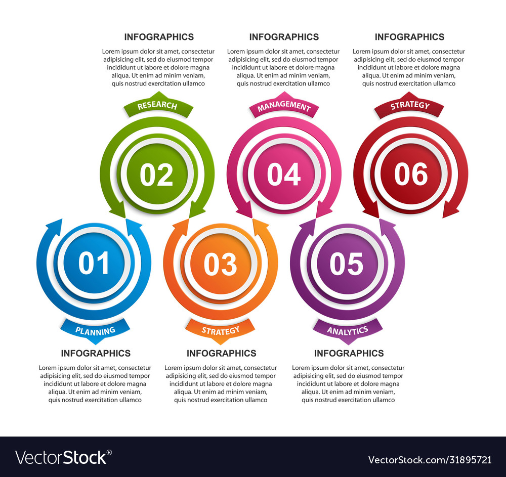 Abstract Options Infographics Template Royalty Free Vector