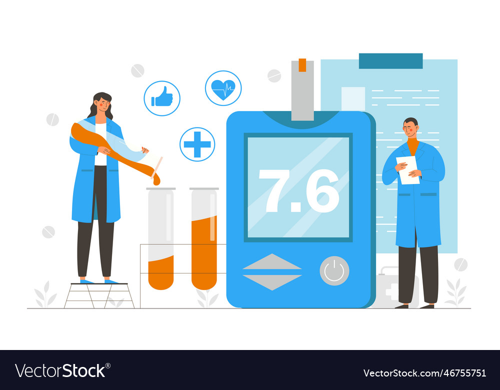 Diabetes Mellitus Concept Royalty Free Vector Image