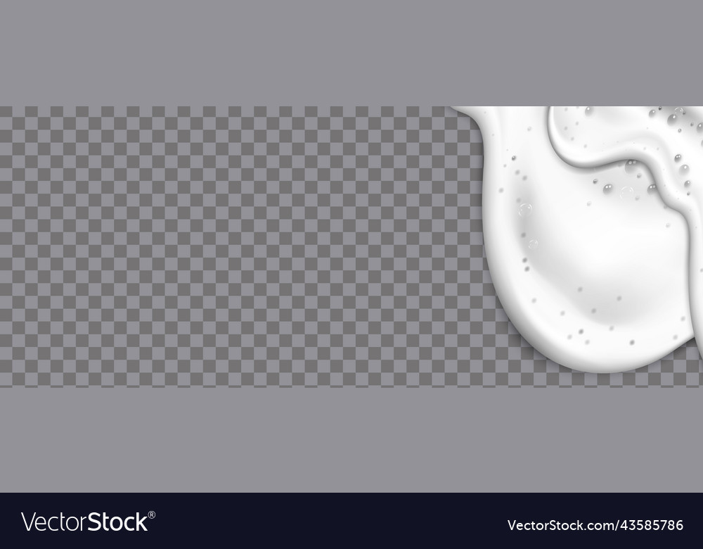 Bath Foam Isolated On Transparent Background Vector Image