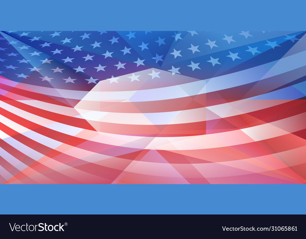 Usa Independence Day Abstract Background Vector Image