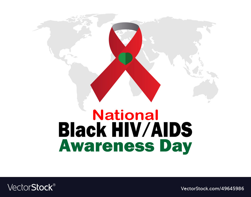 National Black Hiv Aids Awareness Day Royalty Free Vector