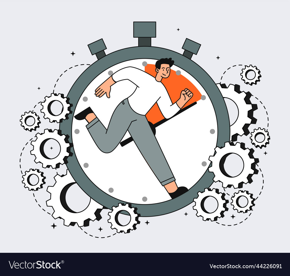 Time Management Concept Royalty Free Vector Image