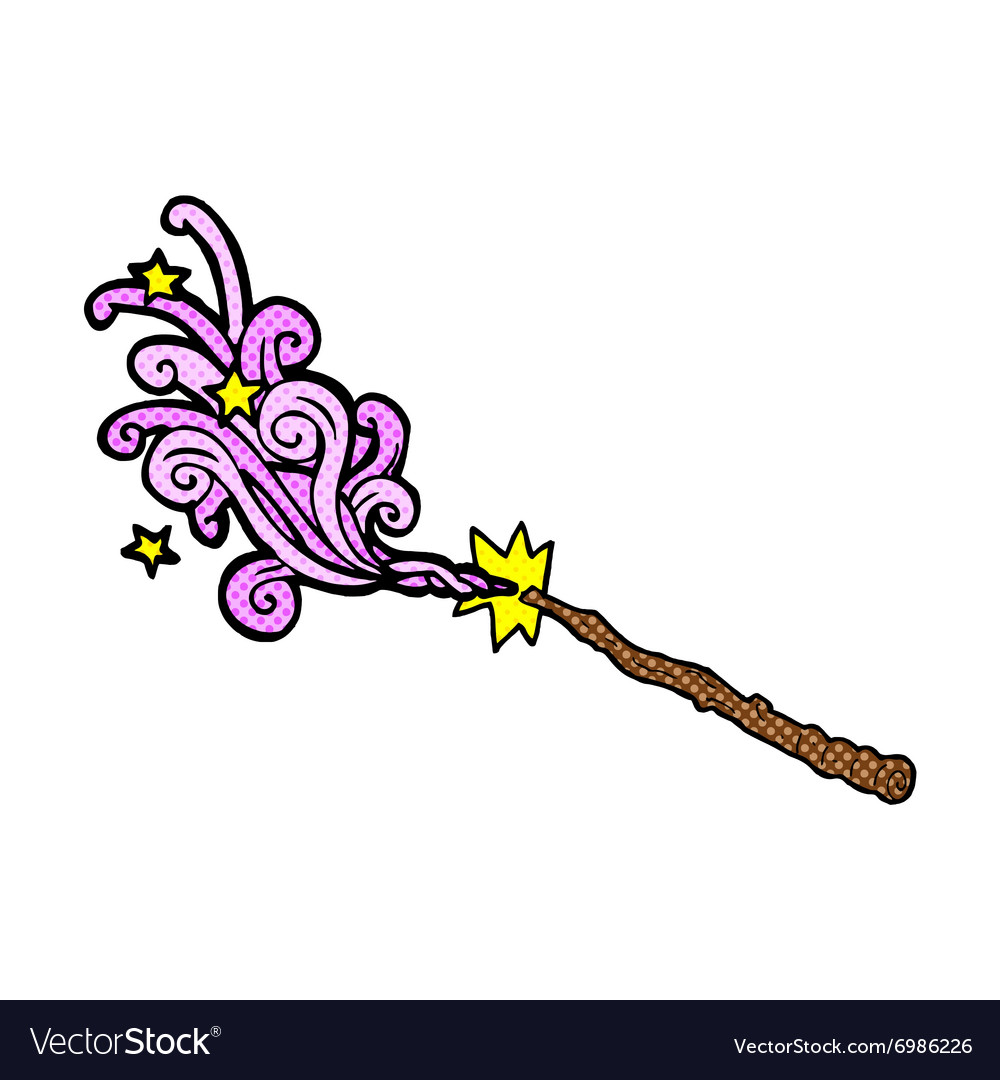 Magic wand cartoon